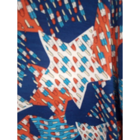 NWOT LuLaRoe Tunic Top Fireworks Popsicles Stars Patriot Summer 4th Of July SZXS - Picture 8 of 16